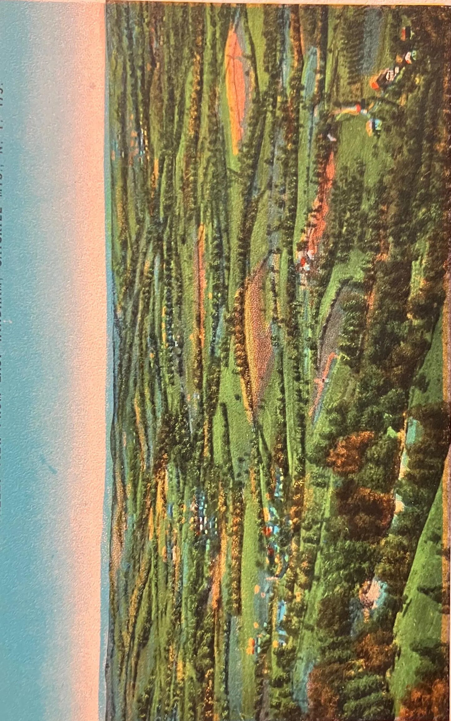 Valley View from East Windham, Catskill Mountains, New York - Vintage Postcard
