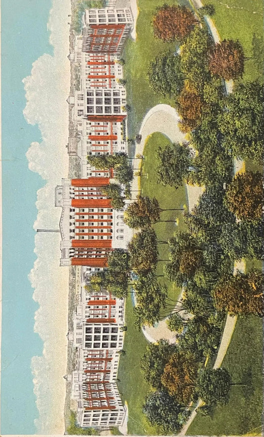 Henry Ford Hospital, Detroit, Michigan - Vintage Hospital Postcard