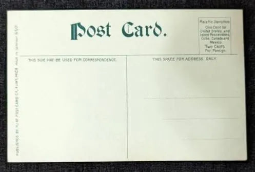 Grand Trunk Depot in Flint, Michigan - Vintage Postcard