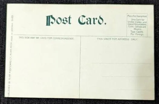 Oak Grove in Flint, Michigan - Vintage Postcard