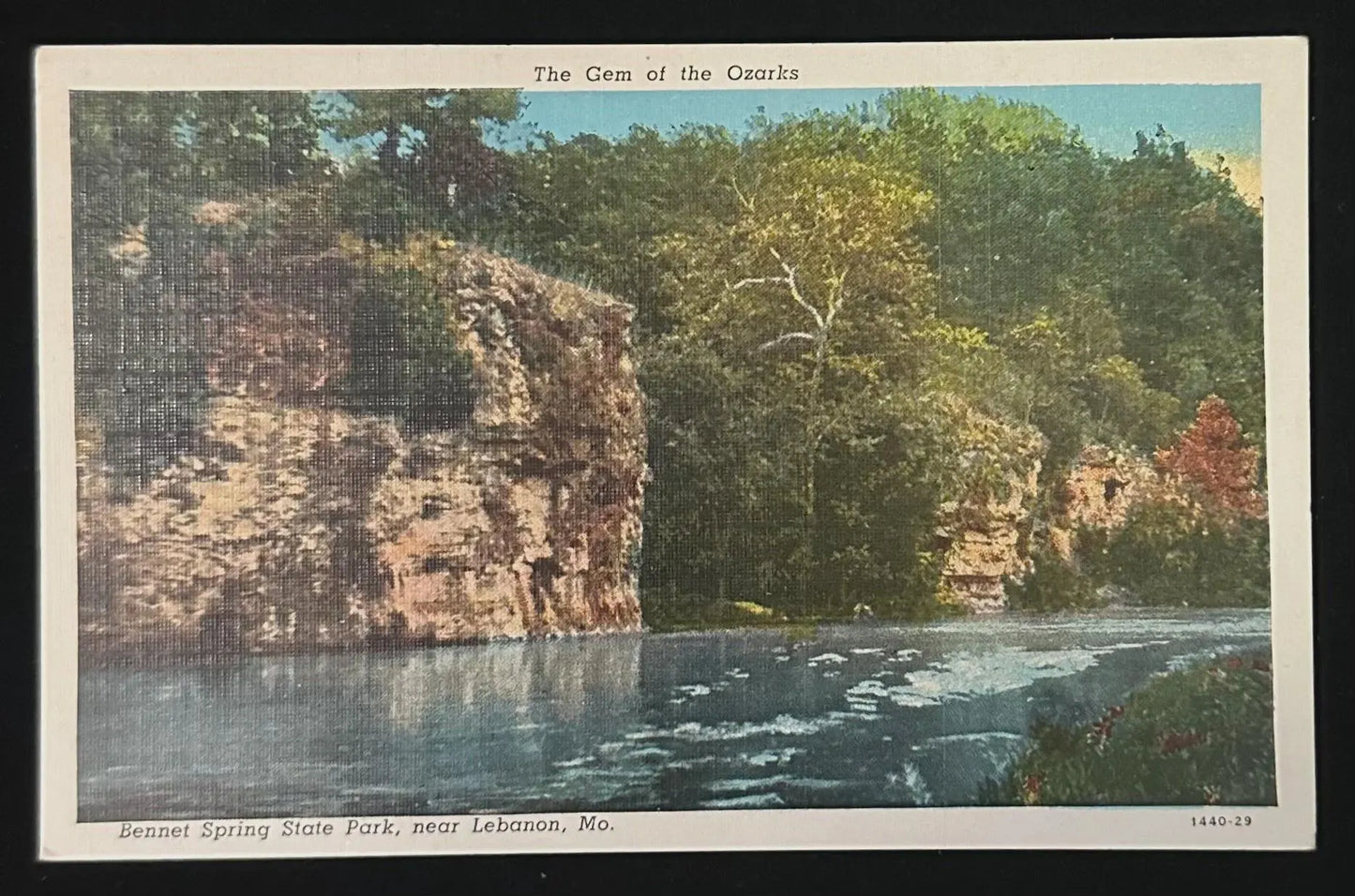 The Gem of the Ozarks - Bennet Spring State Park, near Lebanon, Missouri - Vintage Postcard