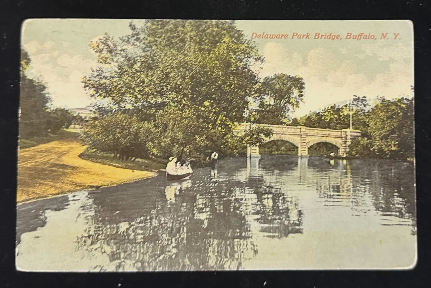 Delaware Park Bridge, Buffalo, New York - Vintage Postcard