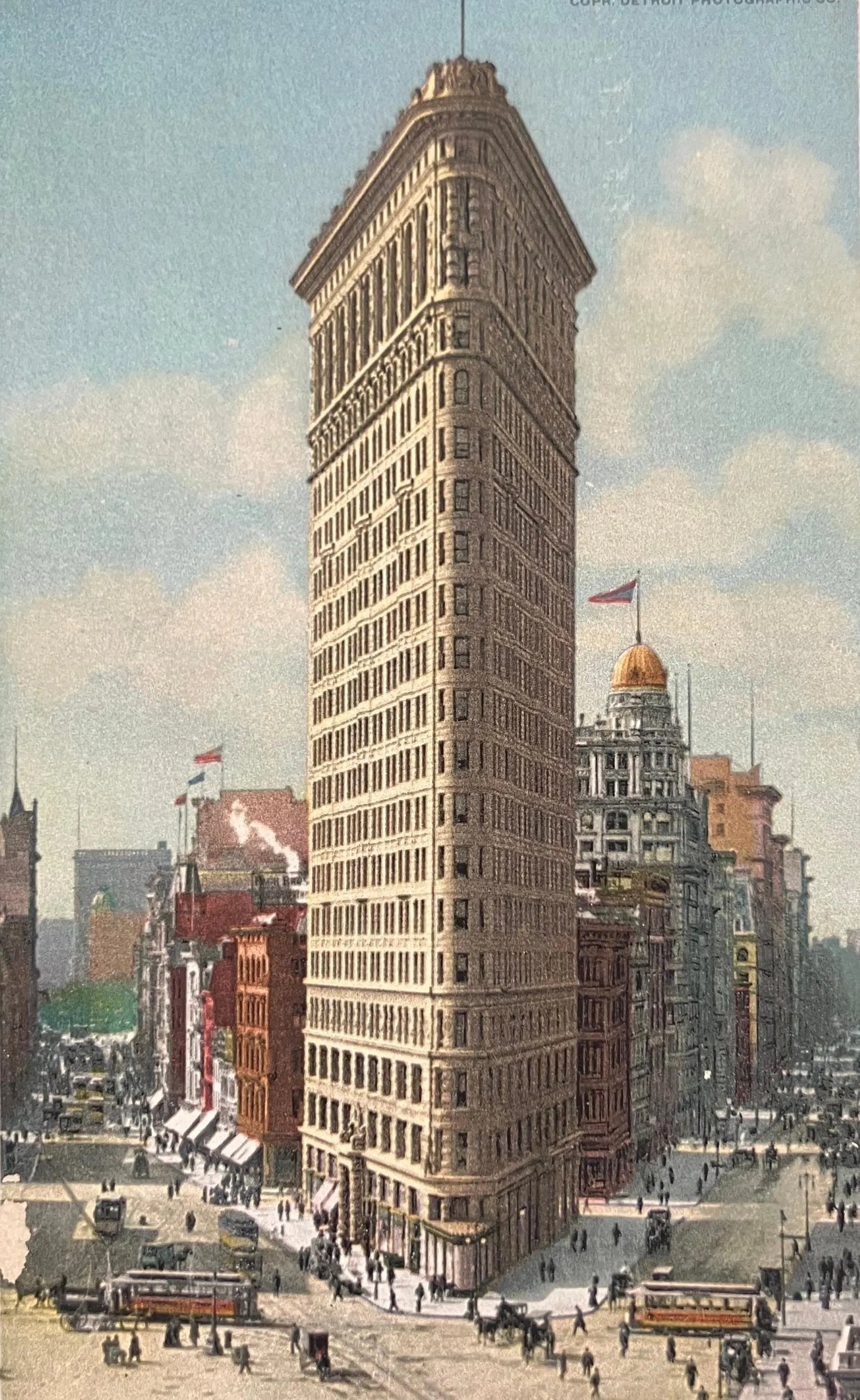 Flat Iron Building, New York - Detroit Publishing Co. - Vintage Postcard