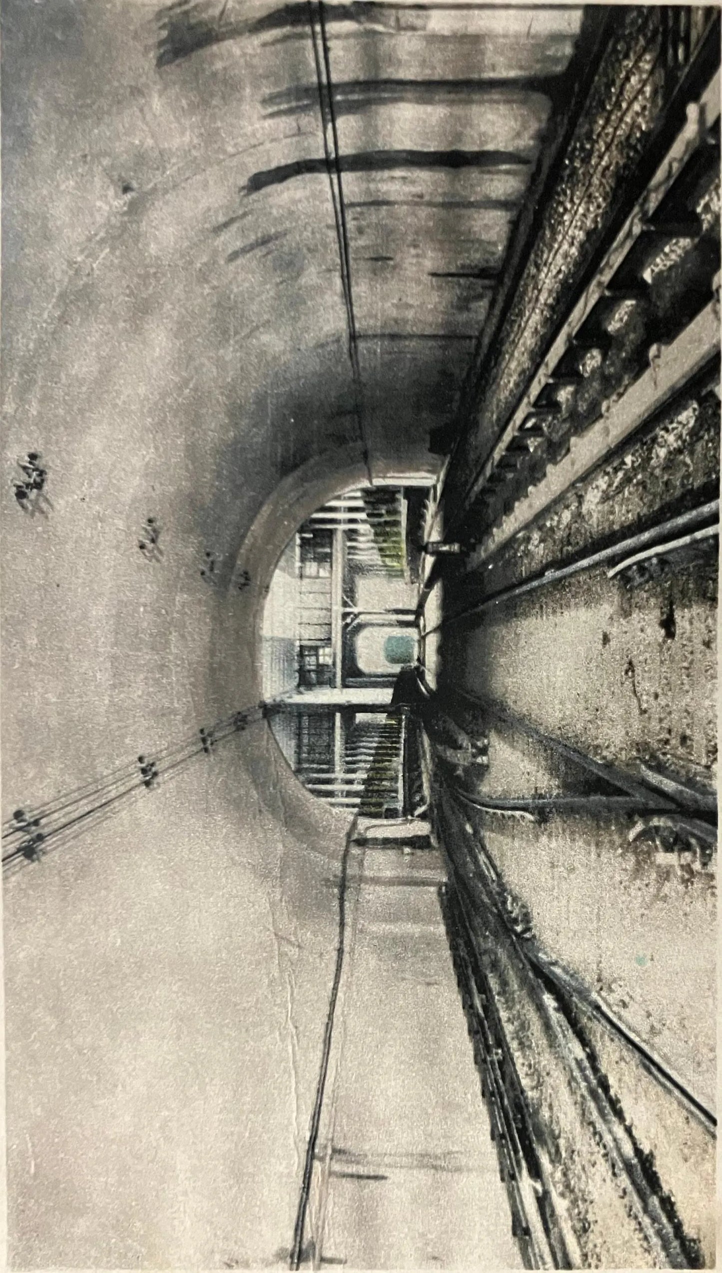The Subway; Concrete Arch at 117th. Street and Broadway, New York - Detroit Publishing Co. - Vintage Postcard