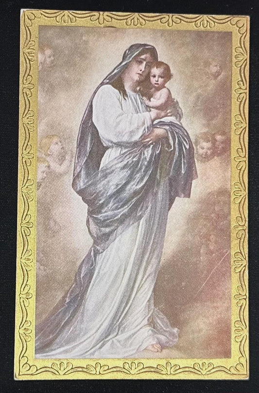 Madonna with Child - Vintage Postcard