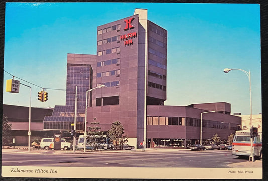 Kalamazoo Hilton Inn - Photo by John Penrod - Vintage Postcard