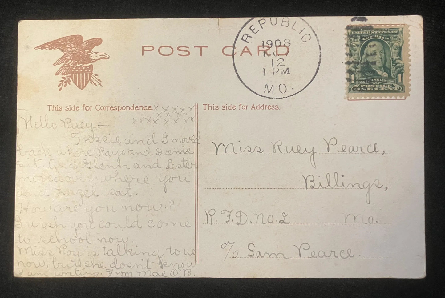 An Attractive Parasol - Vintage Postcard