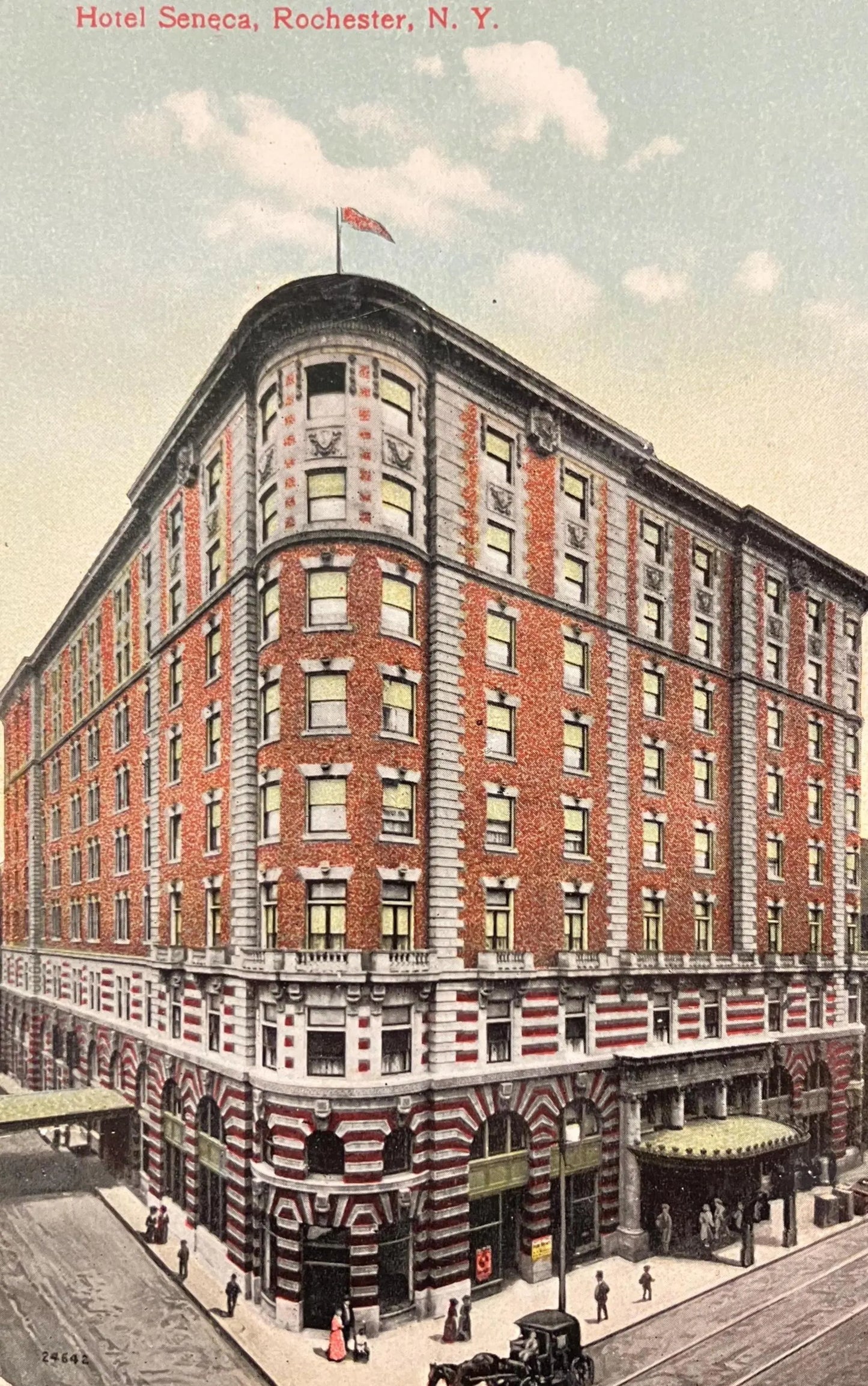 Hotel Seneca, Rochester, New York - Vintage Hotel Postcard