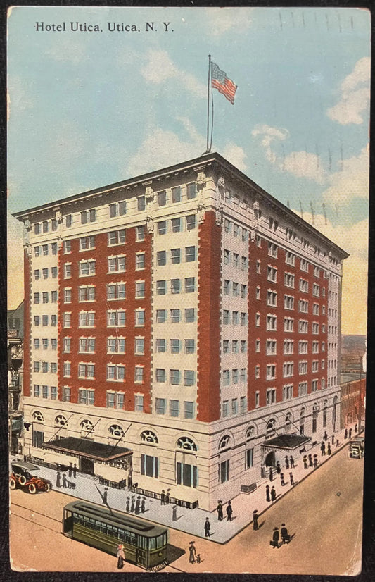 Hotel Utica, Utica, New York - Vintage Hotel Postcard