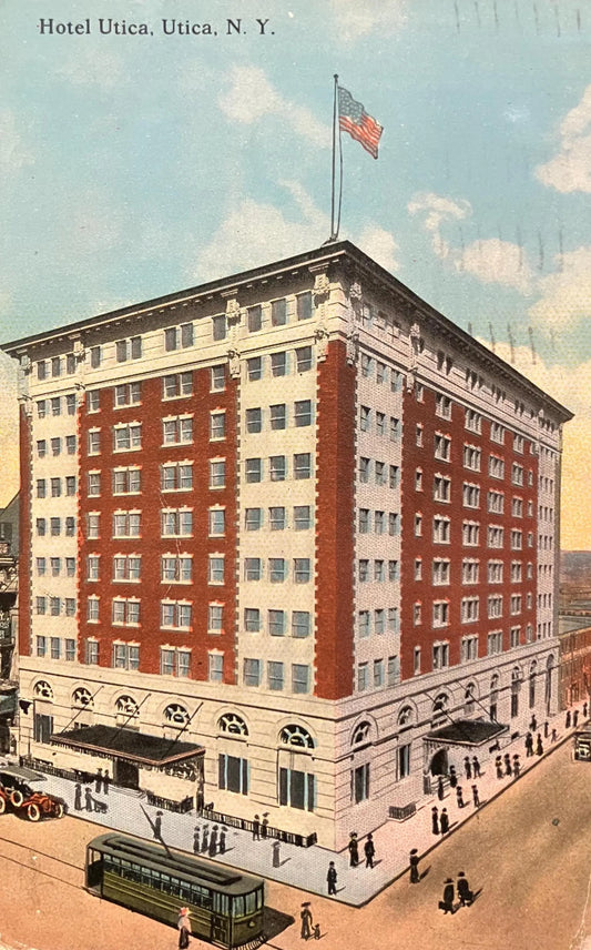 Hotel Utica, Utica, New York - Vintage Hotel Postcard