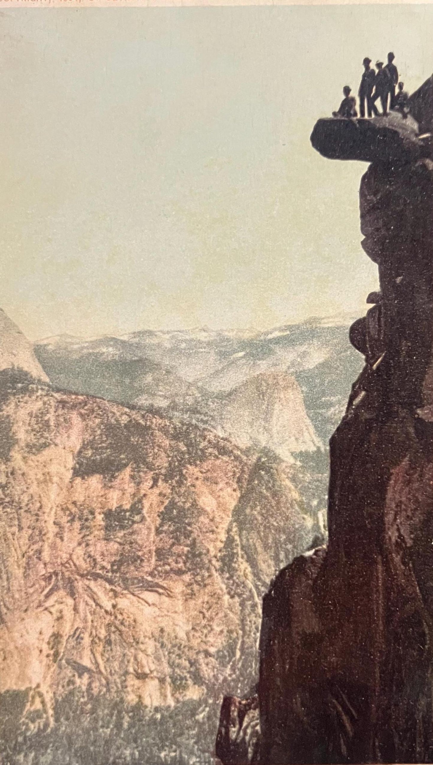 Glacier Point and South Dome, Yosemite Valley, California - Copyright 1904, Detroit Photographic Co. - Vintage Backside address only backside Postcard