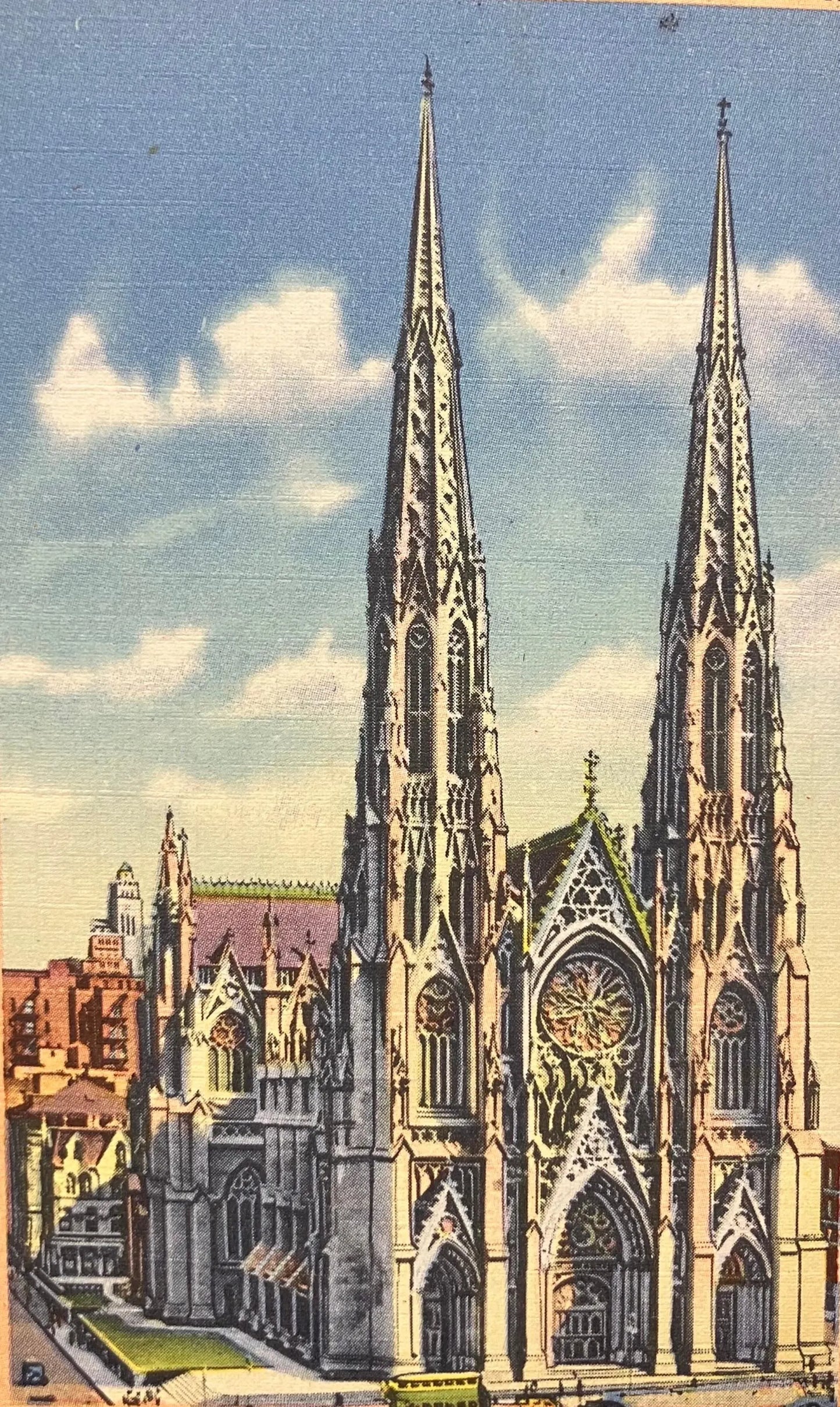 St. Patrick's Cathedral, New York City - Vintage Church Postcard