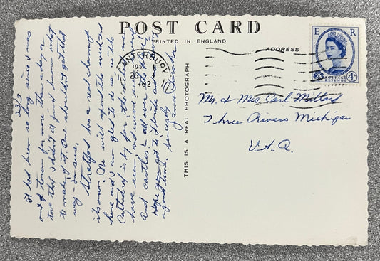 RPPC - Anne Hathaway's Cottage - Stratford-On-Avon, England - Vintage 1930s Postcard