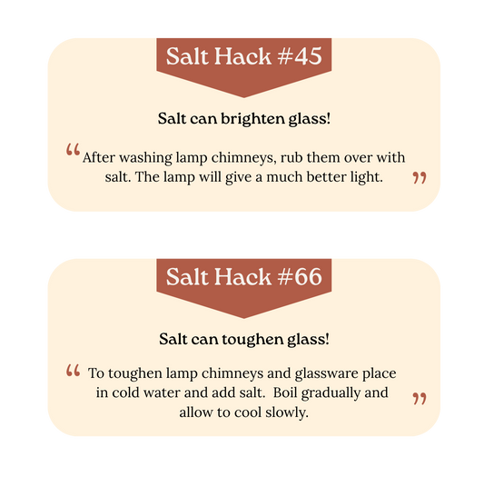 A Hundred and One Uses for Salt: Salt Hacks #45 and #66