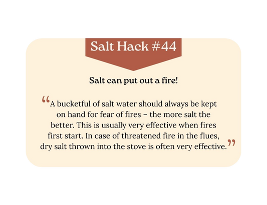 A Hundred and One Uses for Salt: Salt Hack #44