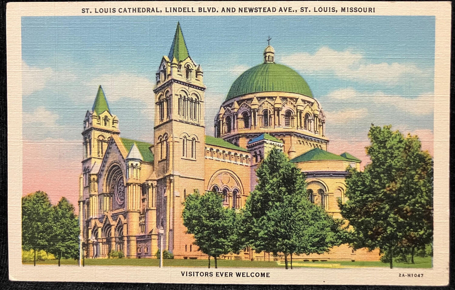 St. Louis Cathedral, Lindell Blvd. and Newstead Ave. St. Louis, Missouri - Visitors Ever Welcome - V