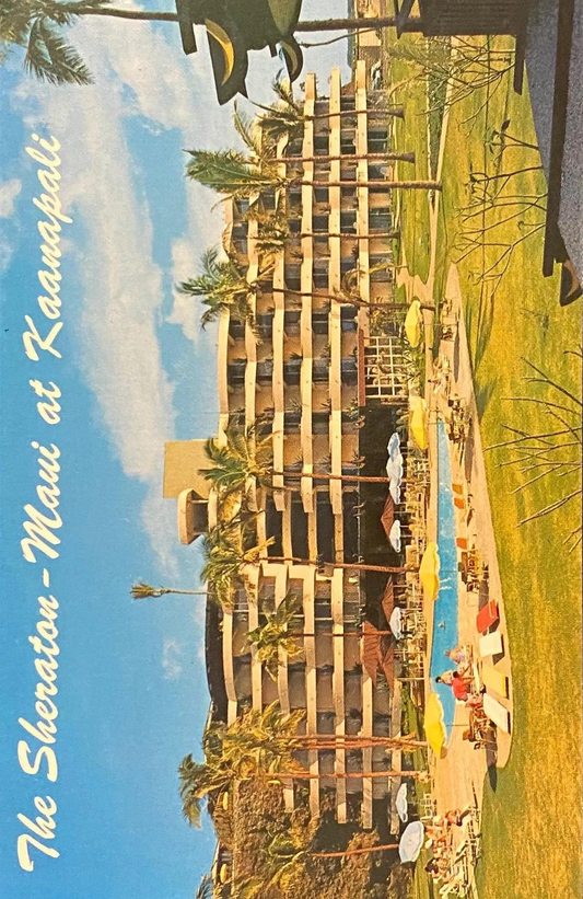 The Sheraton - Maui at Kaanapali - Photo: R. Wenkam  - Vintage Postcard