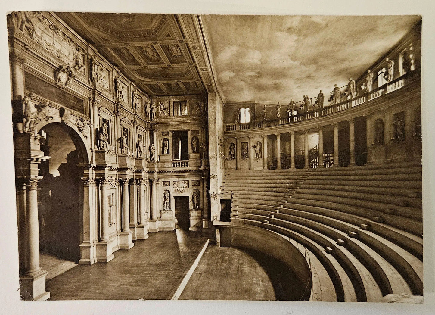 Vincenza Italy Olympic Amphitheater 1960s- Vintage International Postcard