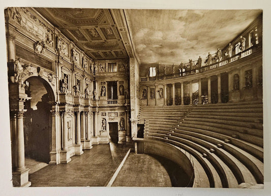 Vincenza Italy Olympic Amphitheater 1960s- Vintage International Postcard