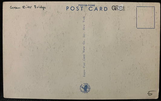 Bridge over Green River - Munfordville, Kentucky - Vintage Bridge Postcard