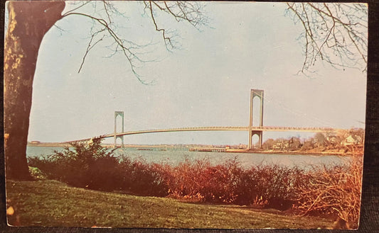 Bronx-Whitestone Bridge in New York - Photo by Milt Price - Vintage NYC Bridge Postcard