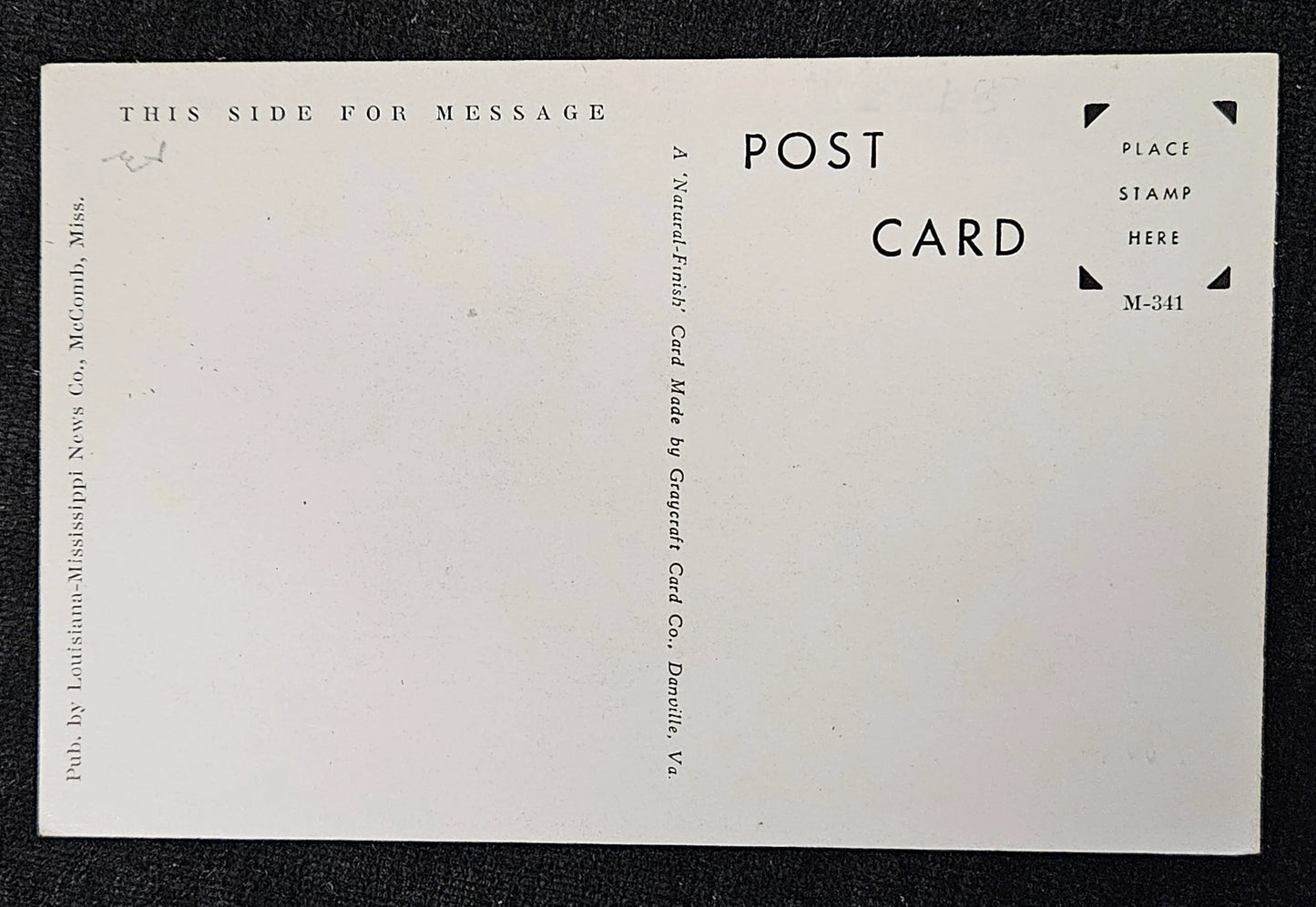 Pearl River Avenue Methodist Church - McComb, Mississippi - Vintage Black and White Postcard