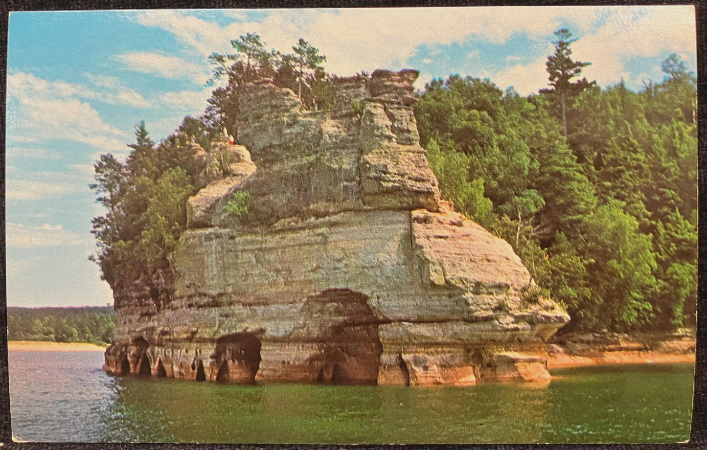 Pictured Rocks Region National Lakeshore Park on Lake Superior - Michigan’s Upper Peninsula - Vintage Postcard