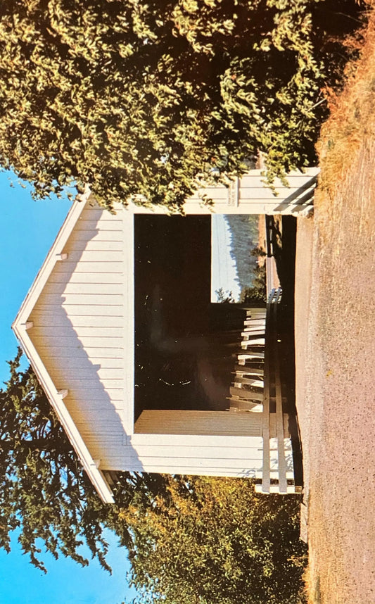 Crawfordsville Bridge over Calapooya River in Crawfordsville, Oregon - Photo by John McNamara - Vintage Covered Bridge Postcard