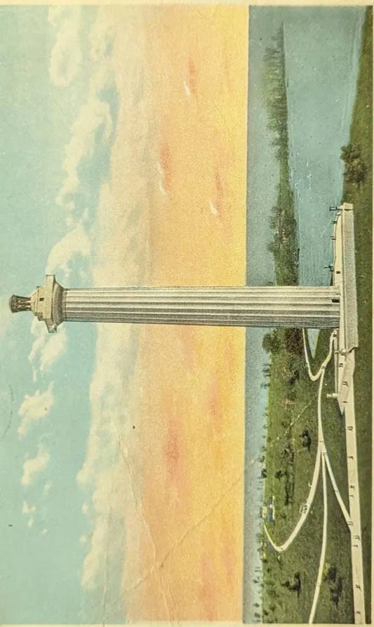 Perry Memorial, Put-In-Bay, Ohio - Vintage Ohio Postcard - vintage monument postcard