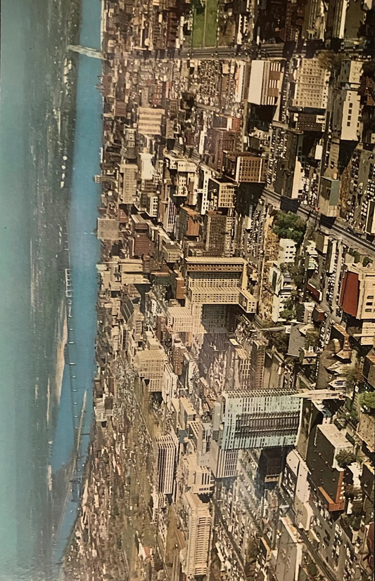 Aerial View of Louisville, Kentucky - Photo: Billy Davis - Vintage Urban Postcard