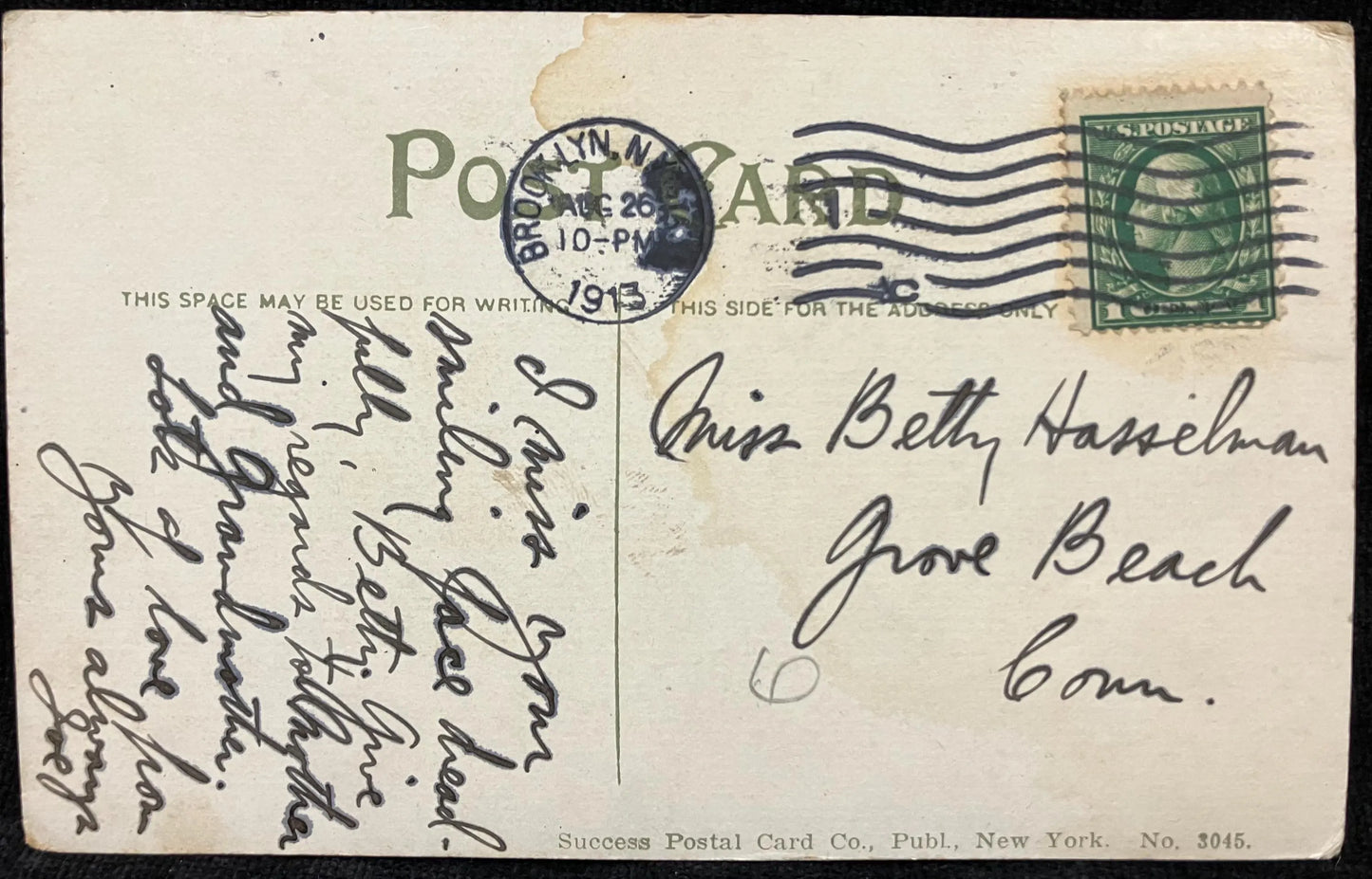 Reviewing Stand, Entrance to Flower Garden, Prospect Park, Brooklyn New York - Vintage Park Postcard