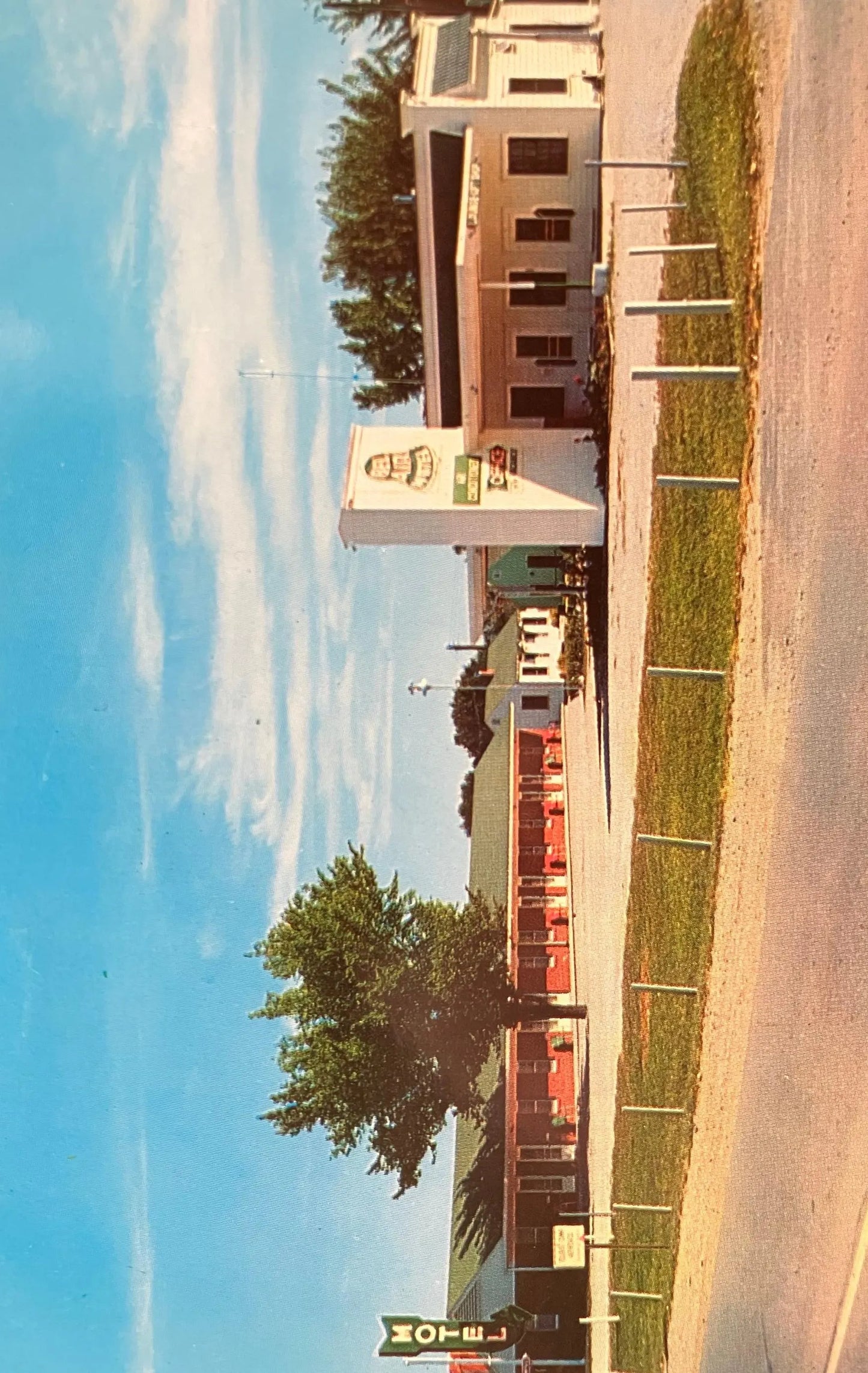 Bel-Air Motel - Monroe City, Missouri- Photo by Kenneth C. Botkins - Vintage 1960s Motel Postcard
