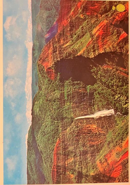 Waimea Canyon on Island of Kauai, Hawaii - Vintage Hawaiian Postcard