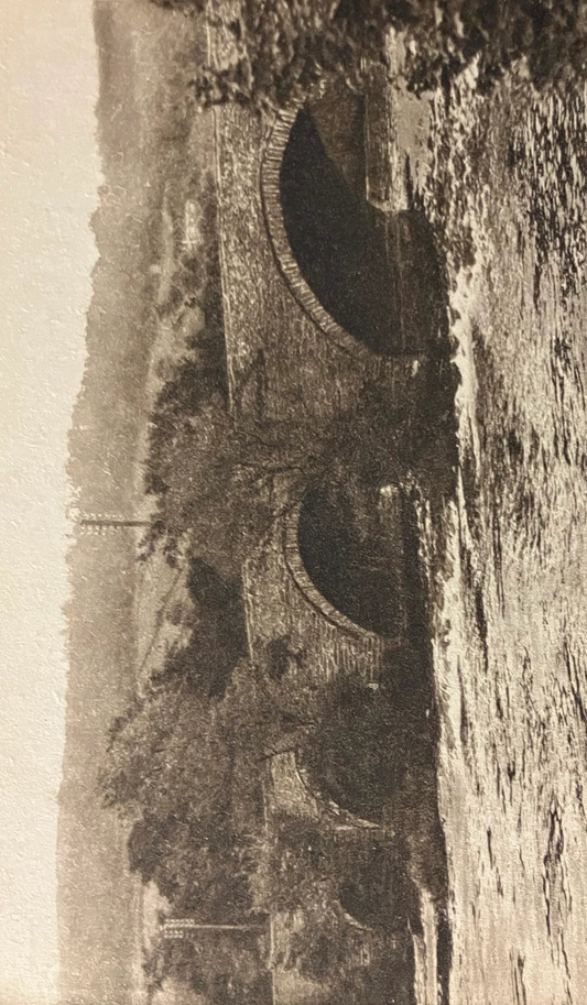 Corwen Bridge Denbighshire - Vintage English Bridge Postcard - Made in England - RPPC photo card