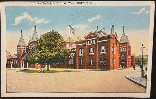 Old National Museum, Washington D. C. - Vintage Museum Postcard
