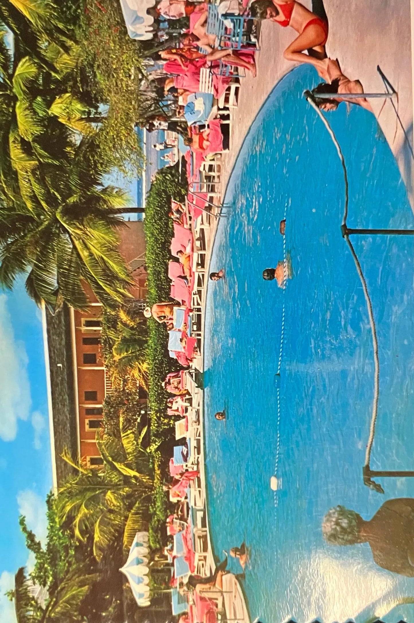 Royal Caribbean Hotel Pool - Montego Bay - Vintage Postcard