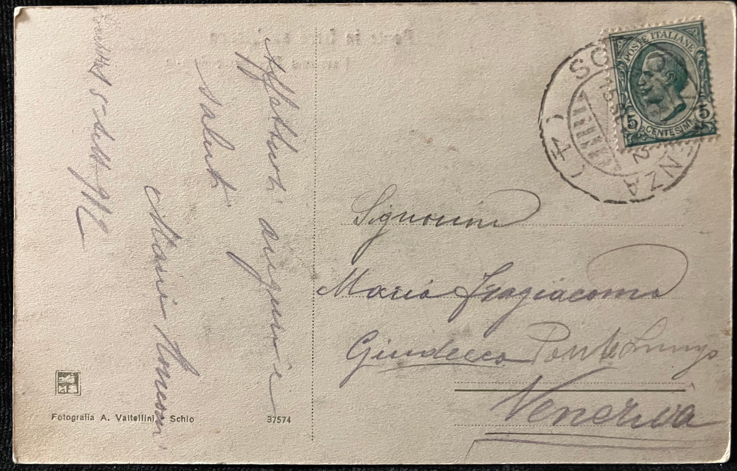 Ponte in ferro sull'Astico Ferrovia Rocchette-Asiago - Vintage Bridge Postcard