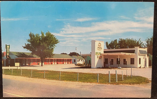 Bel-Air Motel - Monroe City, Missouri- Photo by Kenneth C. Botkins - Vintage 1960s Motel Postcard