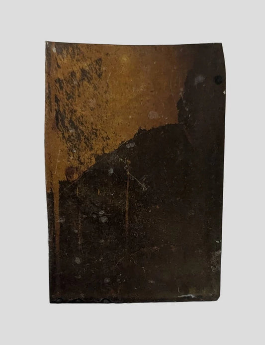 Victorian Tintype photo of a Woman Posing on the Stairs - Well Dressed Young Woman with 1870s decor in Tintype photo