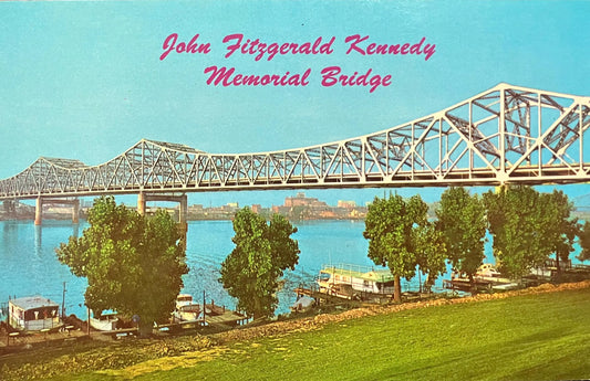 John Fitzgerald Kentucky Memorial Bridge - Vintage Postcard