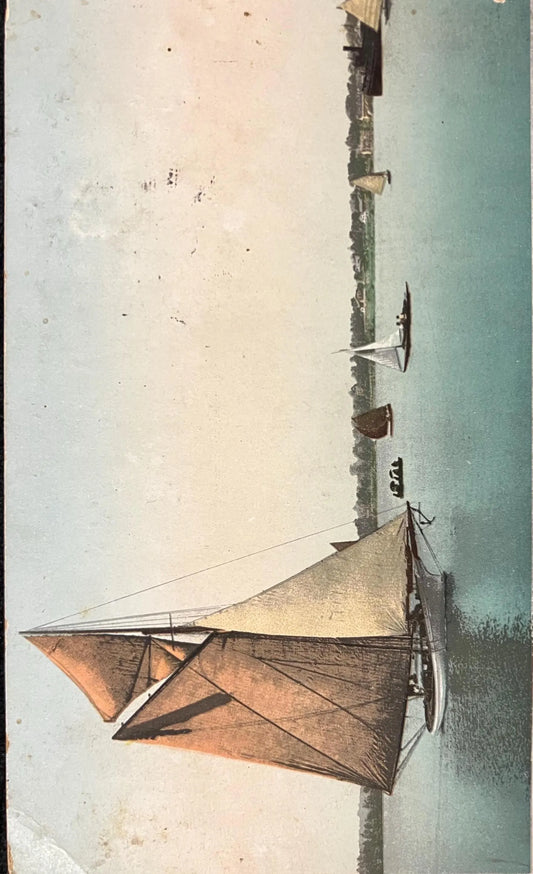 On the St. Lawrence River. - Ogdensburg New Year - Vintage Postcard