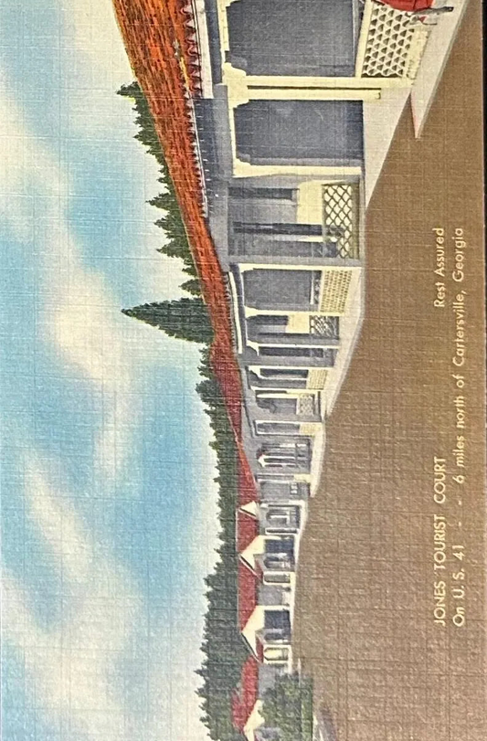 Jones Tourist Court on U.S. 41 - Cartersville, Georgia- Vintage Postcard