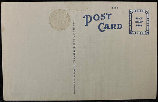 Skyland Road to Pinnacle - Near Middlesboro - "In Old Kentucky" - 1940s Linen Postcard
