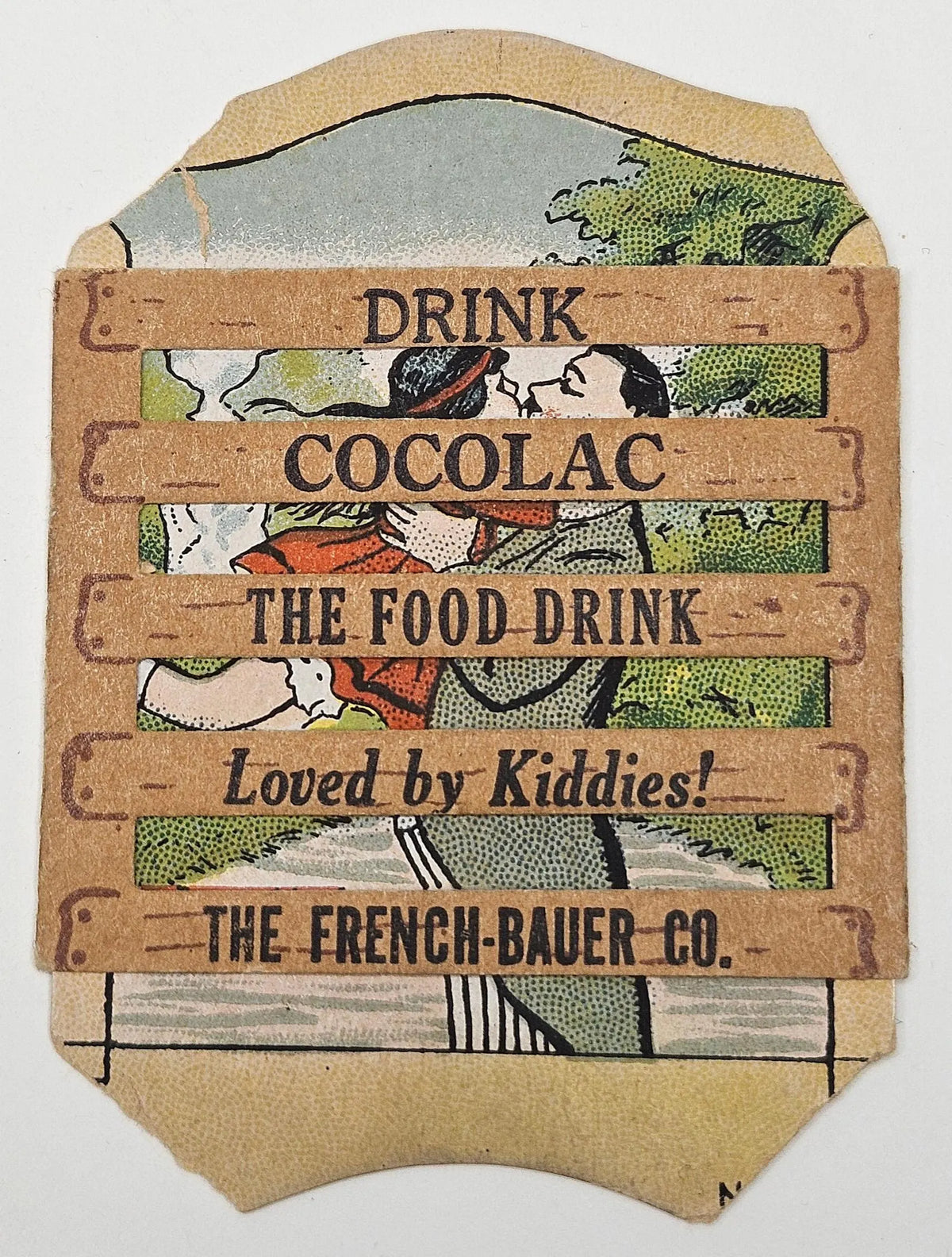 RARE Cocolac Trade Card Advertisement "The Food Drink, Loved By Kiddies!"- Moveable TRade card - The
