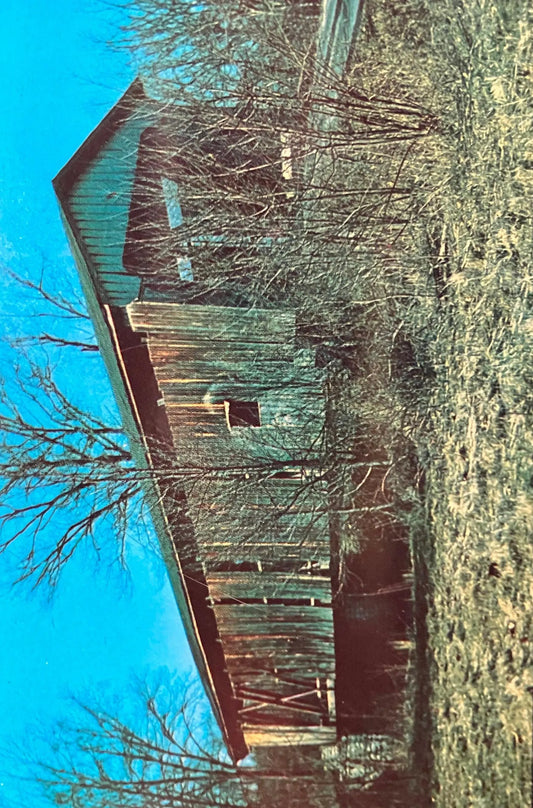 Otter Creek Bridge in Ripley County, Indiana - Photo: Terry Miller - Vintage Covered Bridge Postcard