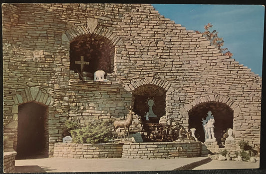 Our Lady of the Woods Shrine - Mio, Michigan - Vintage Postcard