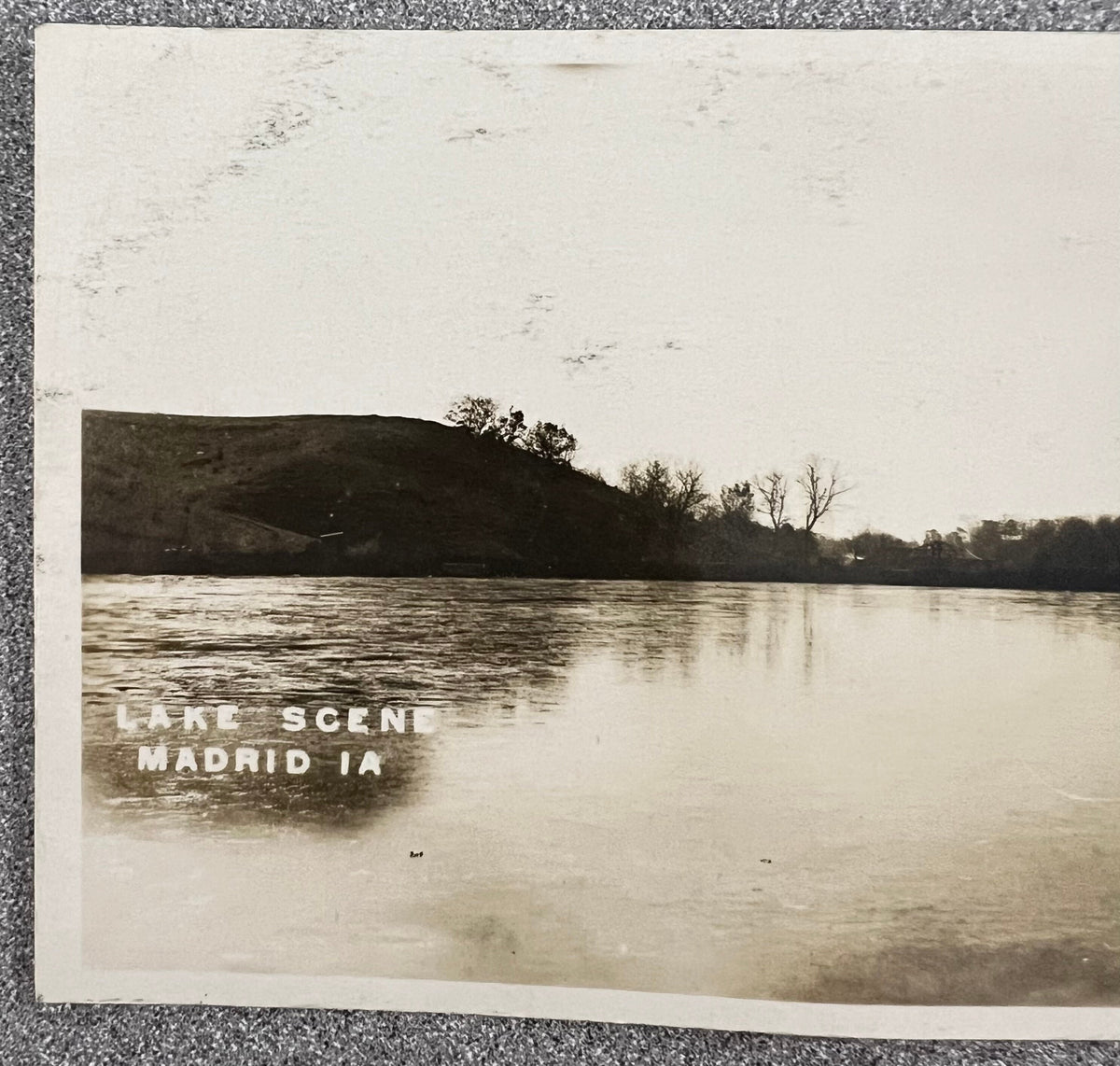 PR? - Lake Scene Madrid, Iowa Vintage Postcard