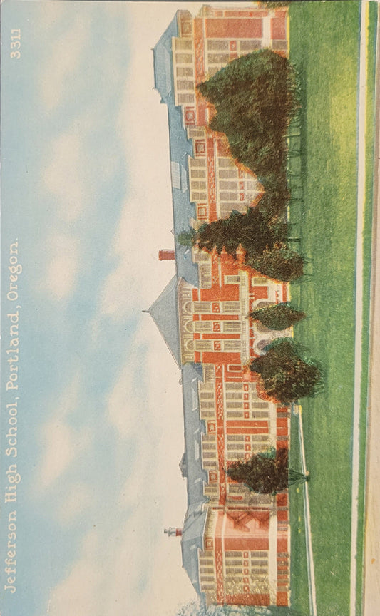Jefferson High School, Portland, Oregon Series #3311- Vintage Postcards - 3 available, sold separately