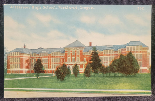 Jefferson High School, Portland, Oregon Series #3311- Vintage Postcards - 3 available, sold separately