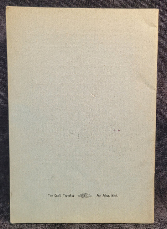 Official Speedball Rules by Elmer D. Mitchell - University of Michigan Intramural Athletics Director - 1924 - sold at Herpolsheimer's
